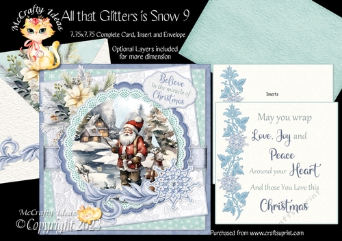 All that Glitters is Snow 9  7.75x7.75 Simply Cards 