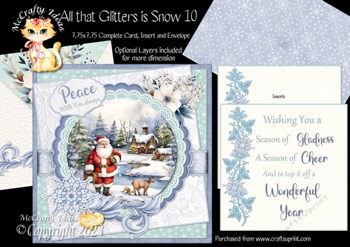 All that Glitters is Snow 10  7.75x7.75 Simply Cards 