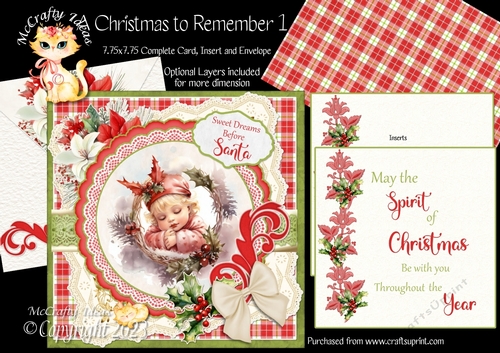 A Christmas to Remember 1  7.75x7.75 Simply Cards 