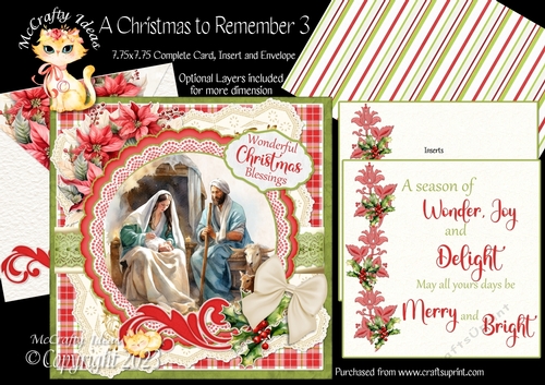 A Christmas to Remember 3  7.75x7.75 Simply Cards 