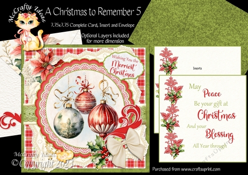A Christmas to Remember 5  7.75x7.75 Simply Cards 