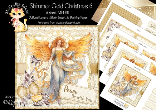 Shimmer Gold Christmas 6 Mini Kit