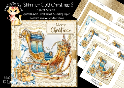 Shimmer Gold Christmas 8 Mini Kit