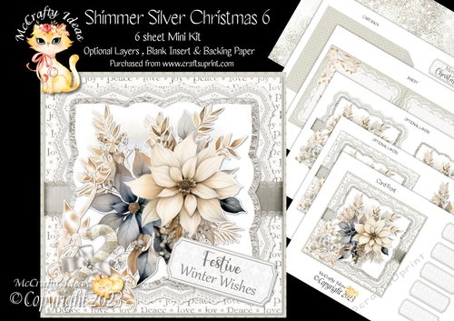Shimmer Silver Christmas 6 Mini Kit