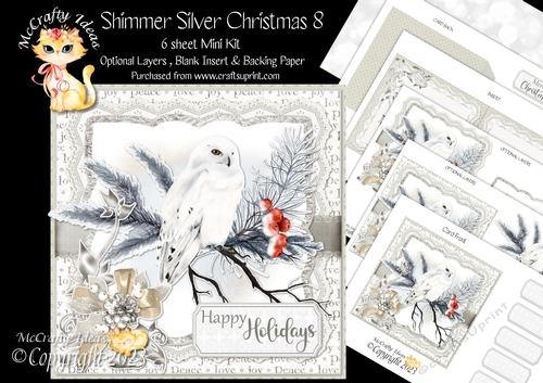 Shimmer Silver Christmas 8 Mini Kit