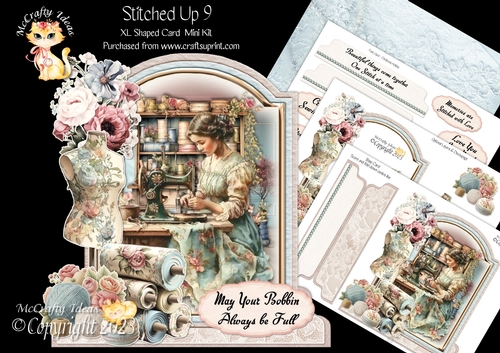 Stitched Up 9 XL Shaped Card Kit