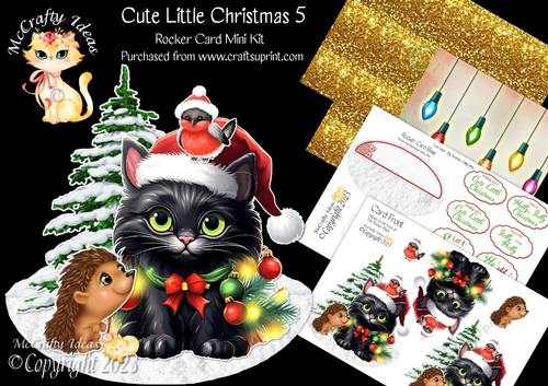 Cute Little Christmas 5 Rocker Card