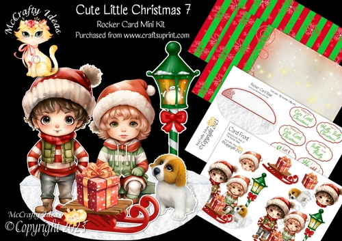 Cute Little Christmas 7 Rocker Card