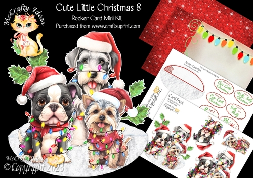 Cute Little Christmas 8 Rocker Card