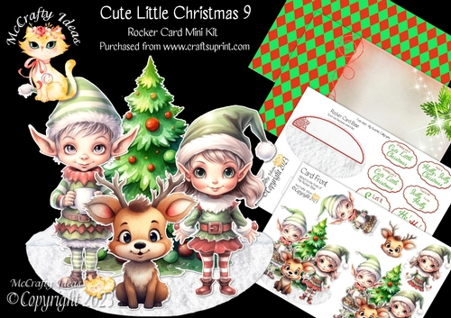 Cute Little Christmas 9 Rocker Card