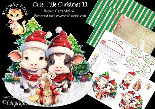 Cute Little Christmas 11 Rocker Card