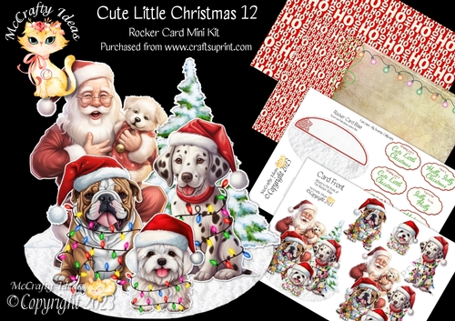 Cute Little Christmas 12 Rocker Card