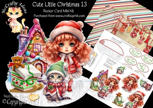 Cute Little Christmas 13 Rocker Card