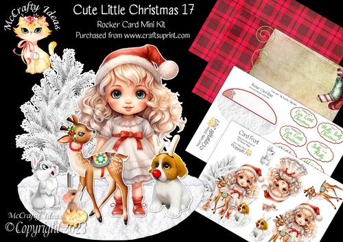 Cute Little Christmas 17 Rocker Card