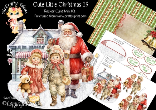 Cute Little Christmas 19 Rocker Card