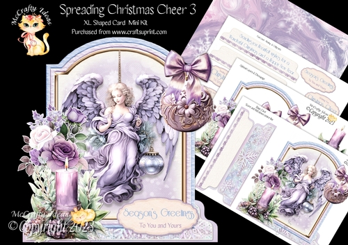 Spreading Christmas Cheer 3 1 XL Shaped Card Kit