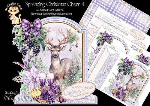Spreading Christmas Cheer 4 1 XL Shaped Card Kit
