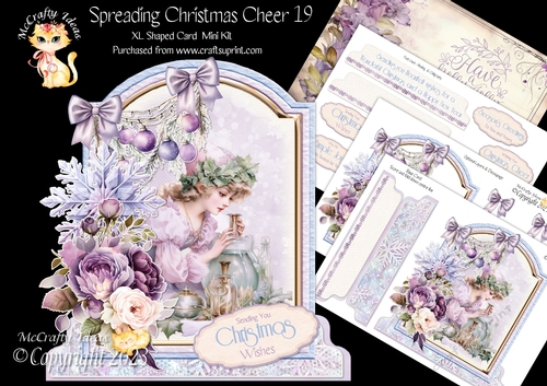 Spreading Christmas Cheer 19 1 XL Shaped Card Kit