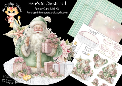 Heres to Christmas 1 Rocker Card