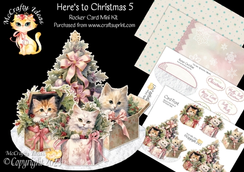 Heres to Christmas 5 Rocker Card