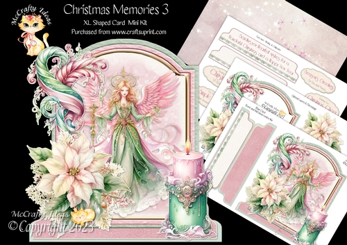 Christmas Memories 3 XL Shaped Card Kit