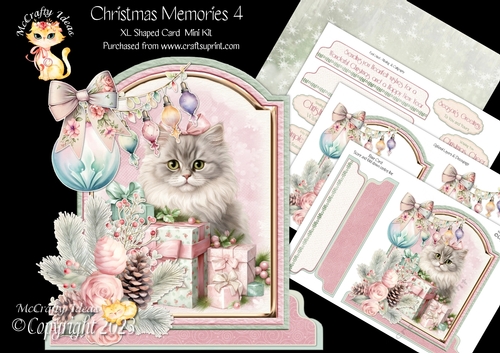 Christmas Memories 4 XL Shaped Card Kit