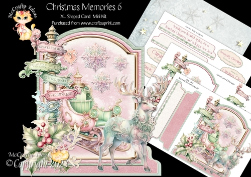 Christmas Memories 6 XL Shaped Card Kit