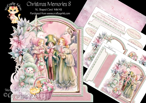 Christmas Memories 8 XL Shaped Card Kit