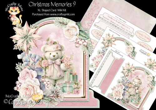 Christmas Memories 9 XL Shaped Card Kit