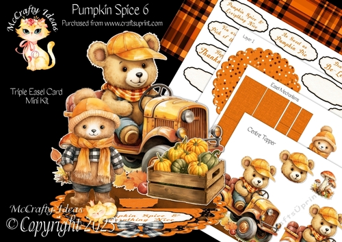 Pumpkin Spice 6 Triple Easel