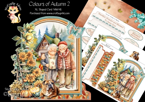 Colours of Autumn 2 XL Shaped Card Kit