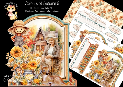 Colours of Autumn 6 XL Shaped Card Kit