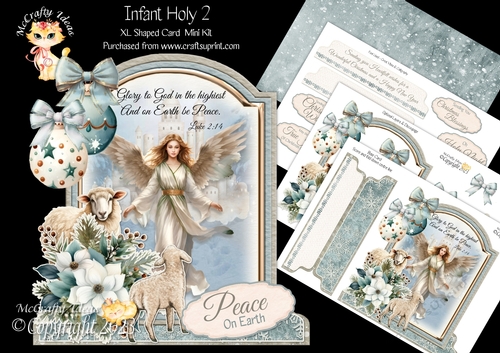 Infant Holy 2 XL Shaped Card Kit