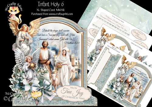 Infant Holy 6 XL Shaped Card Kit