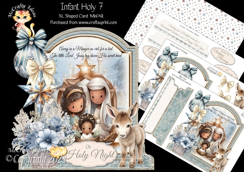 Infant Holy 7 XL Shaped Card Kit