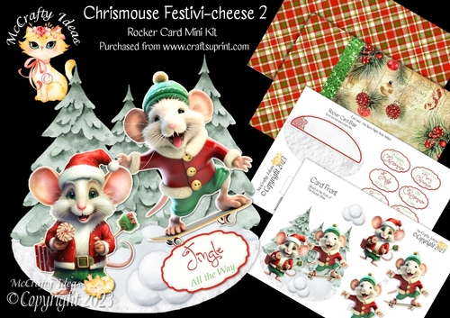 Chrismouse Festivi-cheese 2 Rocker Card