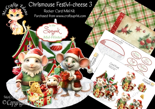 Chrismouse Festivi-cheese 3 Rocker Card