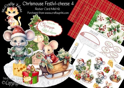 Chrismouse Festivi-cheese 4 Rocker Card