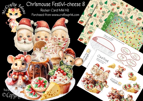 Chrismouse Festivi-cheese 8 Rocker Card