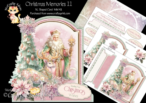 Christmas Memories 11 XL Shaped Card Kit