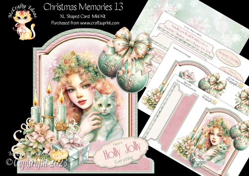 Christmas Memories 13 XL Shaped Card Kit
