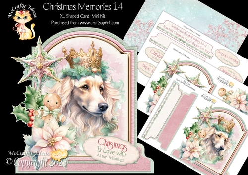 Christmas Memories 14 XL Shaped Card Kit