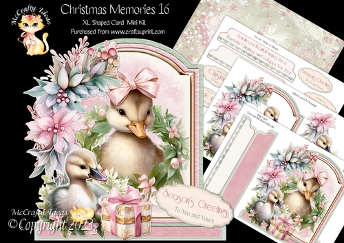 Christmas Memories 16 XL Shaped Card Kit