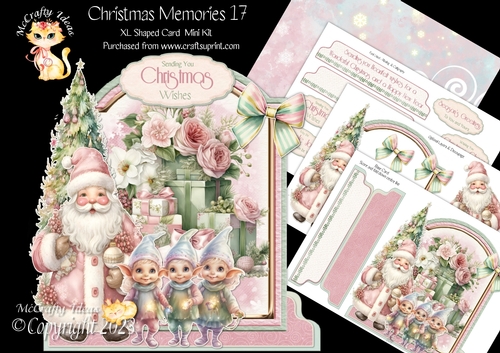 Christmas Memories 17 XL Shaped Card Kit