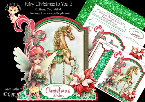 Fairy Christmas to You 2 XL Shaped Card Kit
