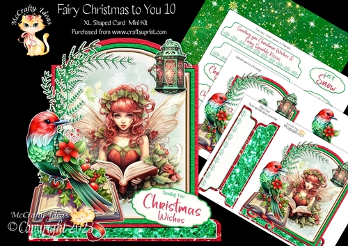 Fairy Christmas to You 10 XL Shaped Card Kit