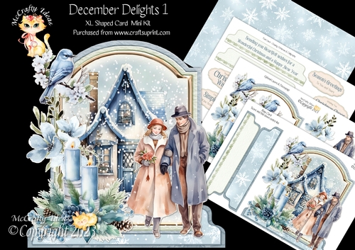 December Delights 1 XL Shaped Card Kit