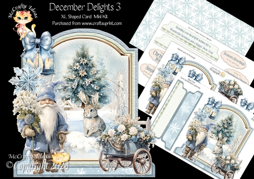 December Delights 3 XL Shaped Card Kit