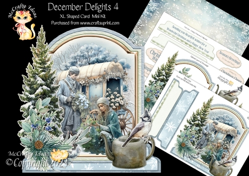 December Delights 4 XL Shaped Card Kit