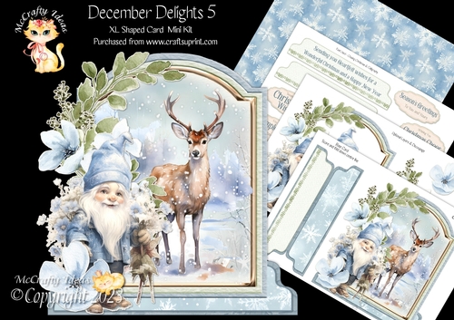 December Delights 5 XL Shaped Card Kit